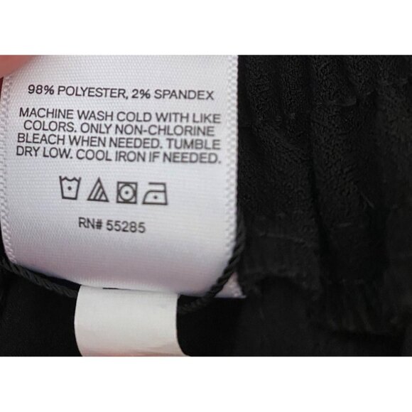 Express Black Athletic Pants Red Side Stripes Elastic Waist Comfortable Small - Picture 4 of 9